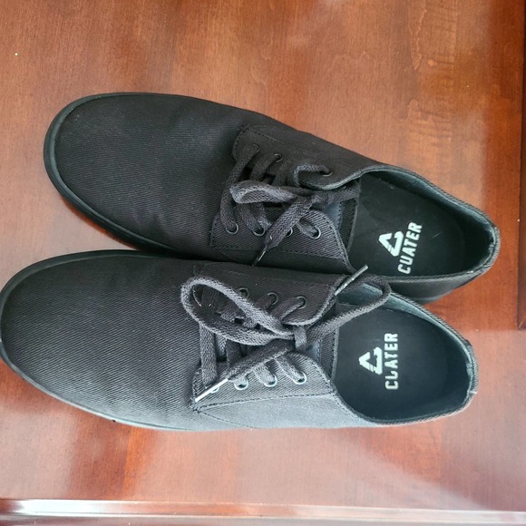 CUATER by TRAVIS MATTHEW Men's Quiet Shade Quincy Canvas Shoes Black/Black Sz10 - Picture 10 of 10